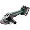 Cordless Angle Grinder - Metabo - W 18 L 9-125 - Battery - 125 Mm - Metal