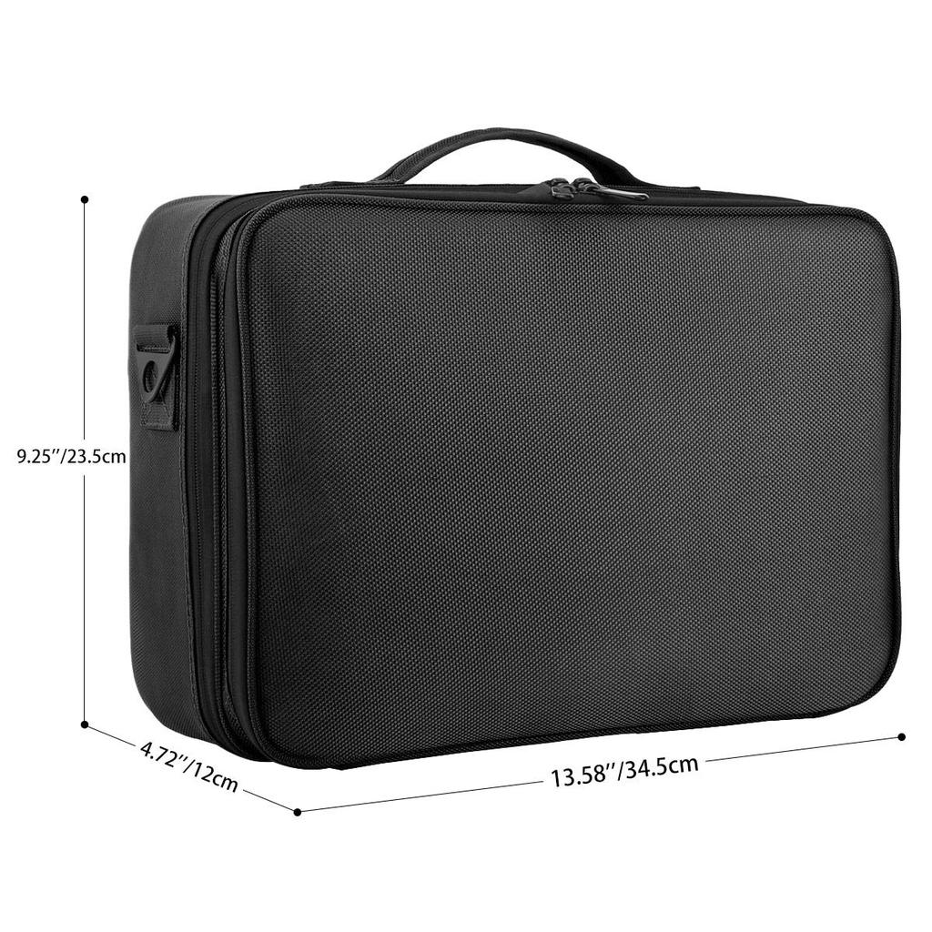 Luxspire Makeup EVA Kosmetická taška na make-up s ramenním popruhem Profesionální a nastavitelná Ideální pro podnikání a funkční Velká Odolná proti nárazům a Ideální pro A