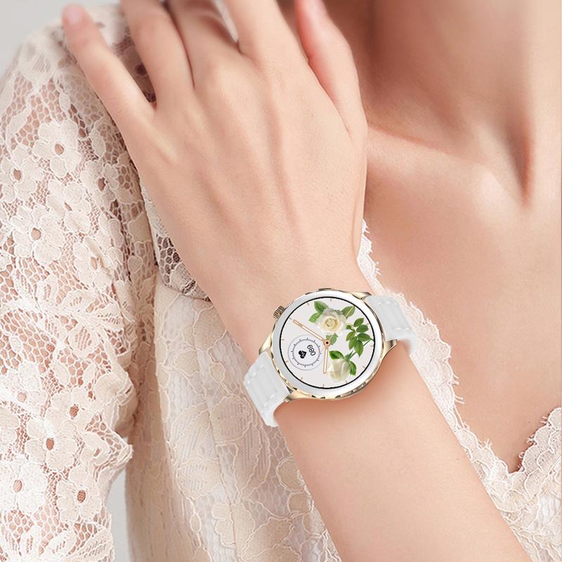 Bluetooth Call Women Smart Watch 1.32" 360*360 Hd Color Full Touch Screen Heart Rate Blood Oxygen Ladies Fashion Smartwatch