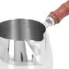 Mini Milk Warmer Pot Small 304 Stainless Steel Multi Functional Wooden Handle Mini Melting Pot Non Slip Portable for Outdoor