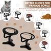 Cat Bowl Stand with Bowl Height Adjustable Pe Food Stand Tilted Elevated Dog Drink water Bowl Nonslip Oblique Neck Protection