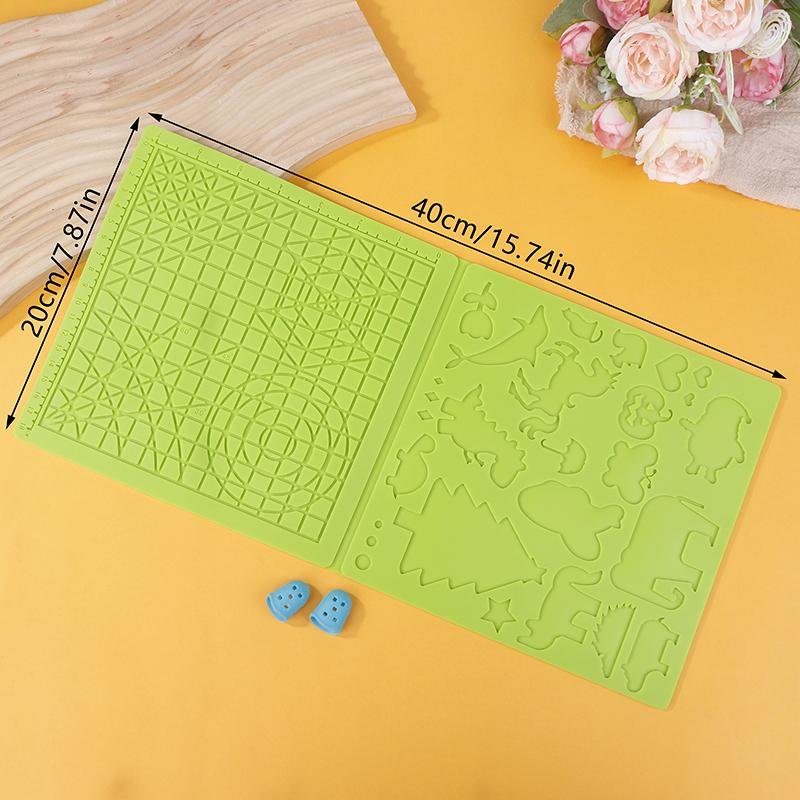 3D Printing Pen Silicone Mat Diy Creative Drawing Template Pad With Heat-Proof Finger Sleeve Art Tools Christmas Gift For Kids