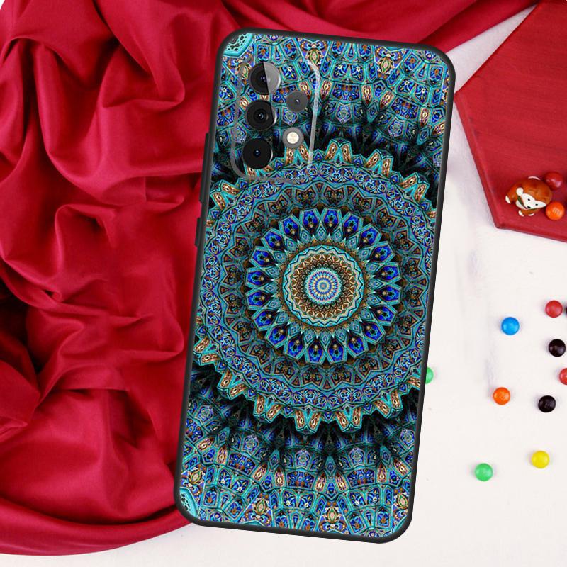 Floral Flower Mandala Design For Samsung Galaxy A15 A55 A53 A33 A35 A22 A32 A52 A54 A34 A14 A56 A36 A26 A16 A05 A06 Case