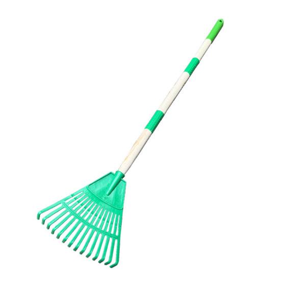 Leaf Rake Detachable Handle Length Lightweight Lawn Rake Adults Kids Extendable Garden Rake Outdoor Leaf Collector