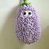 Cartoon Hand Towel for Bathroom Thicken Eggplant Pear Shaped Towel Super Absorbent Quick