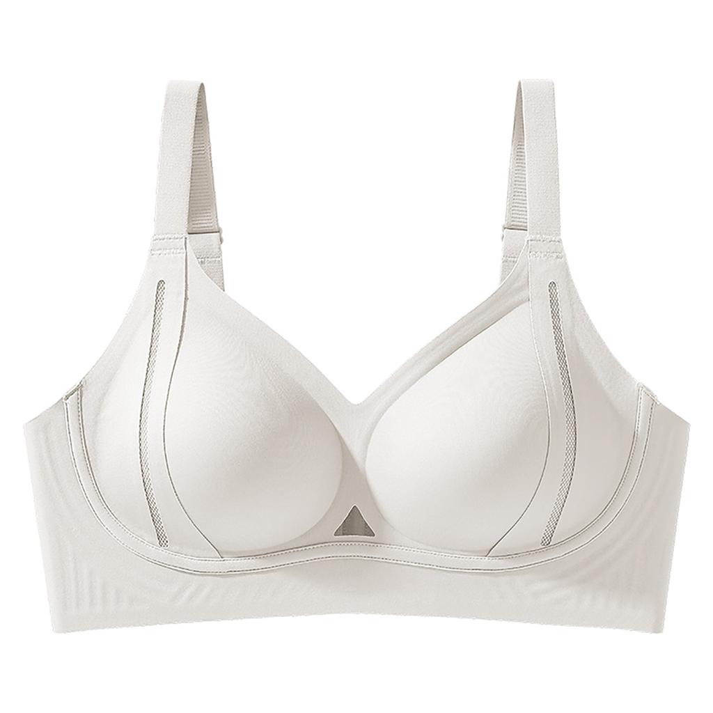 Traceless gathering small chest soft support pull adjustment type secondary breast anti-hanging semi-fixed cup beautiful back bra cover