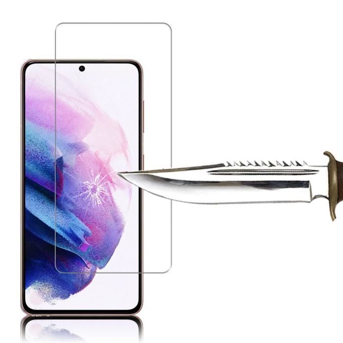 Film de protection - VCOMP - Samsung Galaxy S21+ 5G - Verre Trempé - Pack de 2 - Résistant aux rayures