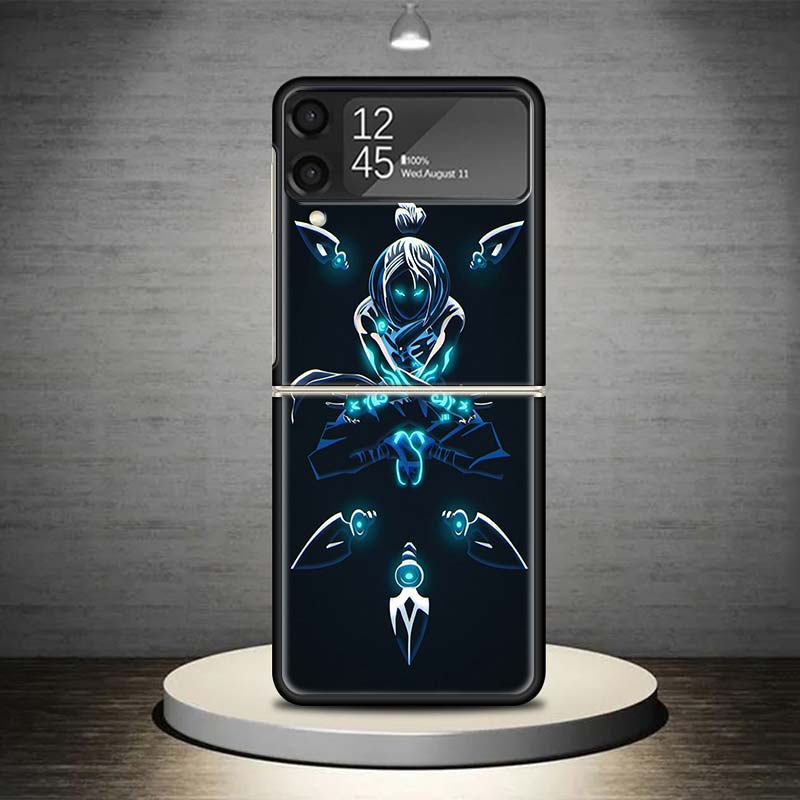 

Valorant Jett Phone Case For Samsung Galaxy Z Flip 7 6 5 4 3 5G Cover ZFlip7 ZFlip6 ZFlip4 ZFlip5 ZFlip3 Coque Fundas Galaxy Z F Samsung Z Flip 7