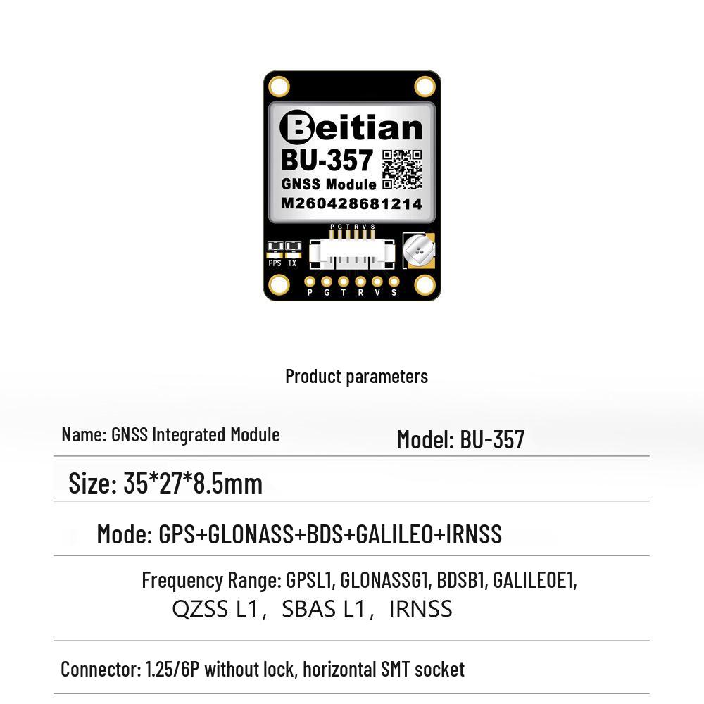 Beitian GPS Antenna with Integrated Beidou-3 TTL Microstrip Flash BD-220ZF