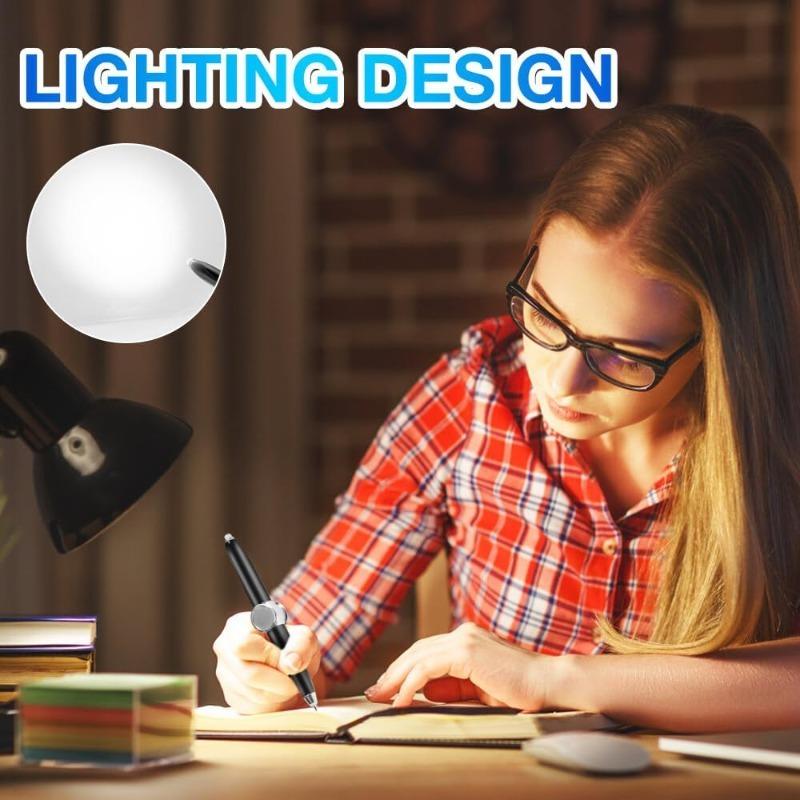 Fidget Pen Spinner Pen, 4PCS Spinner Stylo avec Lumière LED Inscriptible,Métal Fidget Pen pour Les Adultes Daffaires étudiants Enfants pour