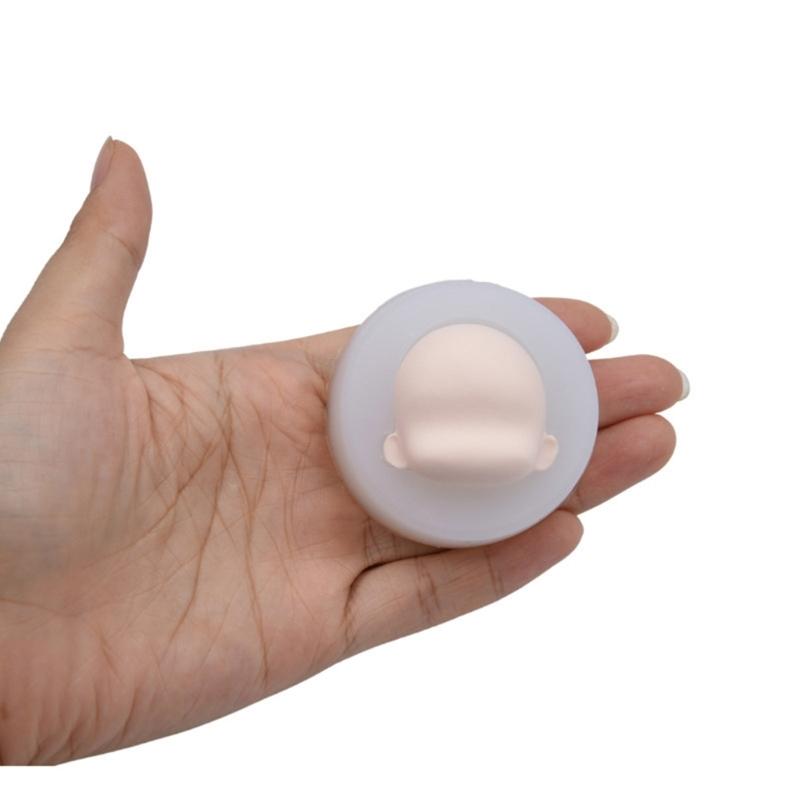 3DFairy Head Baby Face Silikonform Handgjord Tvållera Gipsform Fondant Chokladform Kex Socker Hantverksform DIY