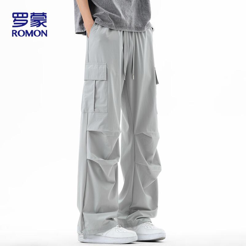 ROMON Men's Summer Cooling Straight Fit Cargo Pants