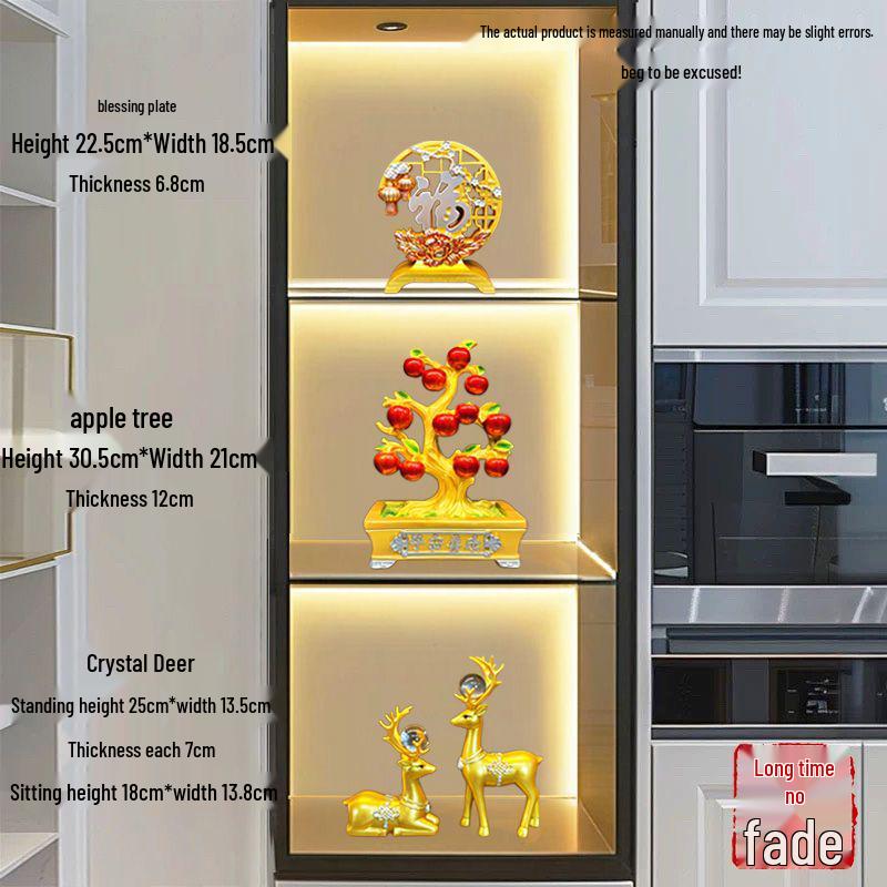 Luxury Wine Cabinet Ornaments for Living Room Entrance Decoration