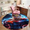 Superman Print Round Rug, Washable Floor Carpet, For Entryway Dorm Laundry Room Office Study, Home Decor Birthday Christmas Gift