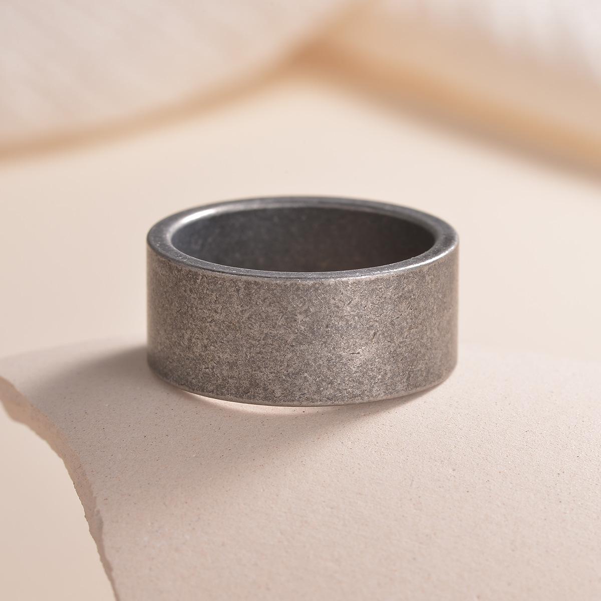 

Simple Design 10MM Wide Stainless Steel Rings For Men Women Black/Gold Color/Ancient silver Color Wedding Bride Ring 13