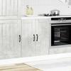 Lucca Under Sink Cabinet In Concrete Grey Particleboard