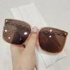 New Rectangle Sunglasses Women's Metal Chain Strip Mirror Leg Sun Glasses Women's Outdoor Driving Eyewear UV400