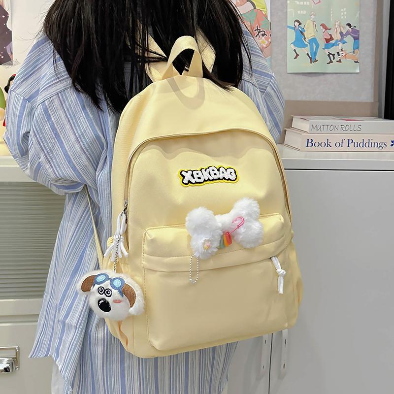 Однотонный рюкзак школьная сумка кампус рюкзак Small зелёный — фото 18