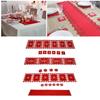 Christmas Table Runner Placemat Heat Protection Water Absorption Felt Table Runner Placemat
