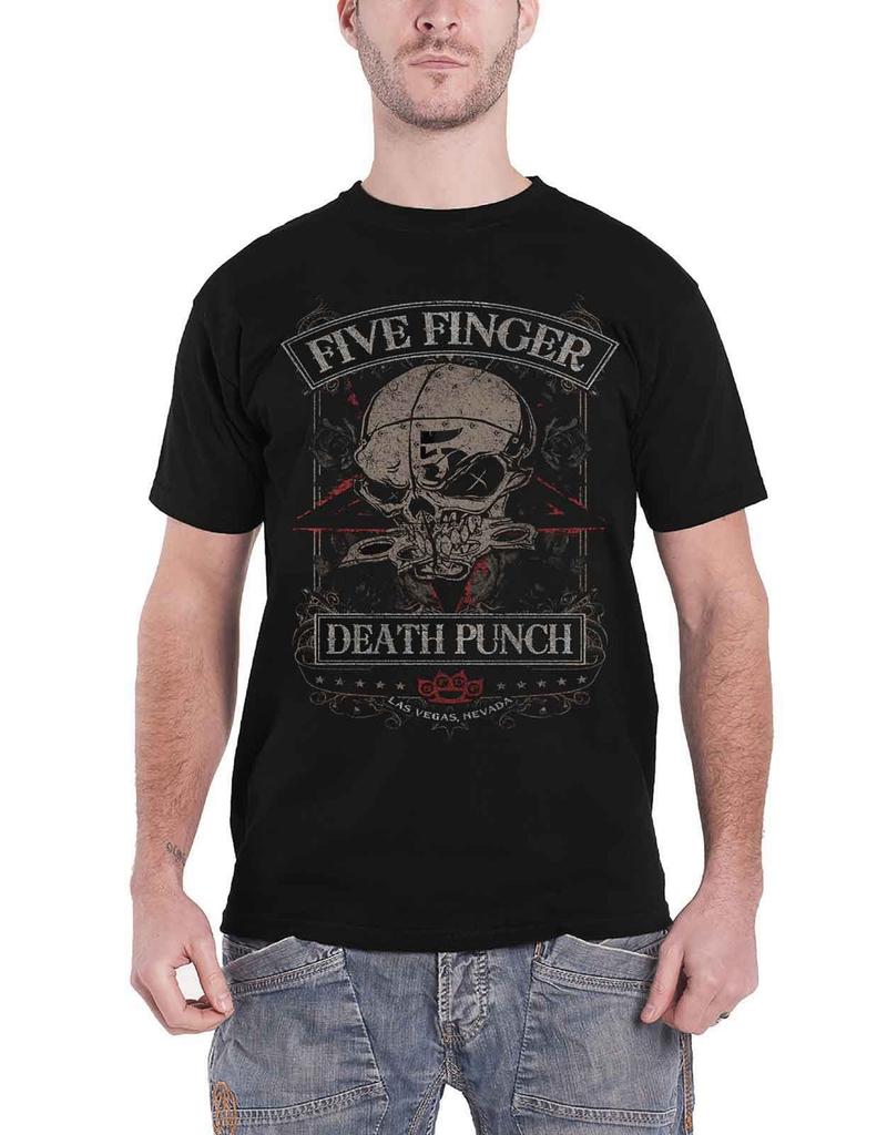 Five Finger Death Punch T Shirt Wicked Band Logo New Official Mens Black Unisex T-Shirt