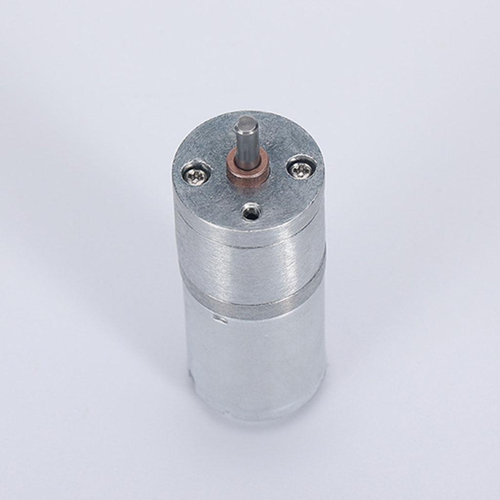 12~1360 RPM High Torque Reduction Electric Motor Micro Speed Geared Motor Eccentric Output Shaft 6V/12V/24V 25GA370