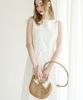 Slow Lolly Belted Pintuck Long Sleeveless Dress_3 Colors