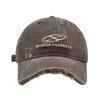 Vintage Peaked Hats Letter Embroidery Dad Tucker Hat Fashion Denim Baseball Cap  for Men Women