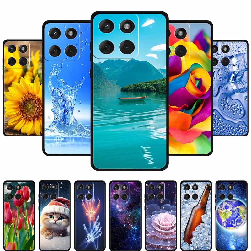 Für Motorola Edge 70 5G Hülle 2025 Mode Schwarz Silikon TPU Weiche Handyhülle Für Motorola Moto X70 Air 5G Rückseite Hülle Fundas