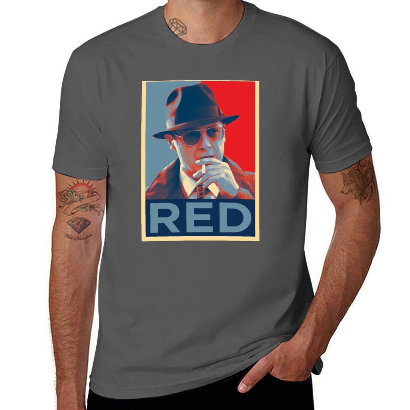 

Red The Blacklist T-Shirt t shirt man plain t shirt man designer t shirts with prints T-Shirt 4XL