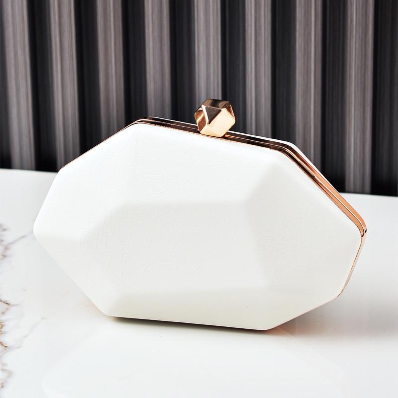 Pochette da Sera in PU per Donna con Chiusura Metallica per Feste Formali e Serate