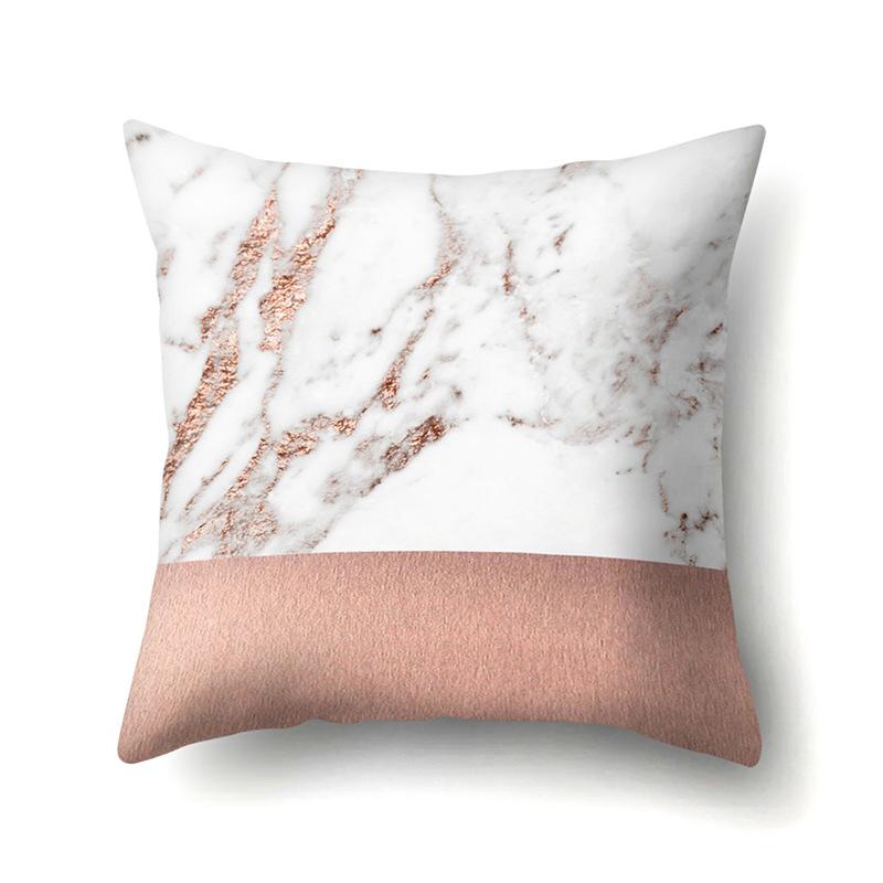 Polyester Pillow Case Automobile Decoration Home Printed Pillow Case Waist Cushion Cover Car Cushion Head Cushion Cover