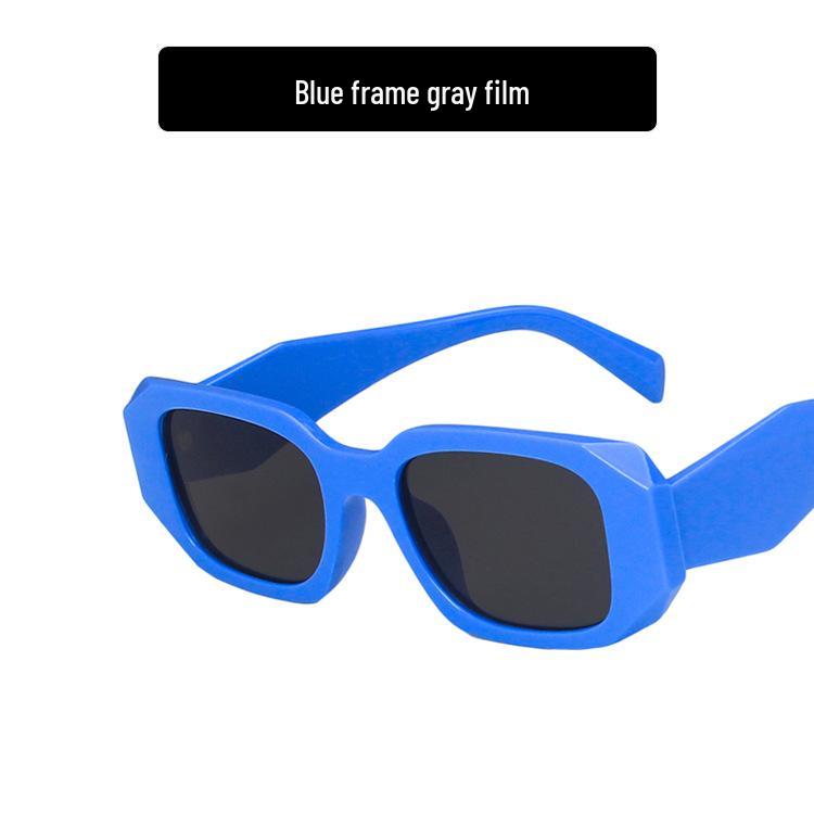 P Family 2021 Women's Irregular Square Sunglasses - Big Face Influencer Style