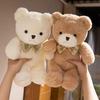 Fluffy Colorful Bow Tie Bear Doll Soft Animal Bear Doll Pillow Hug Bear Plush Toys  Kids Gifts