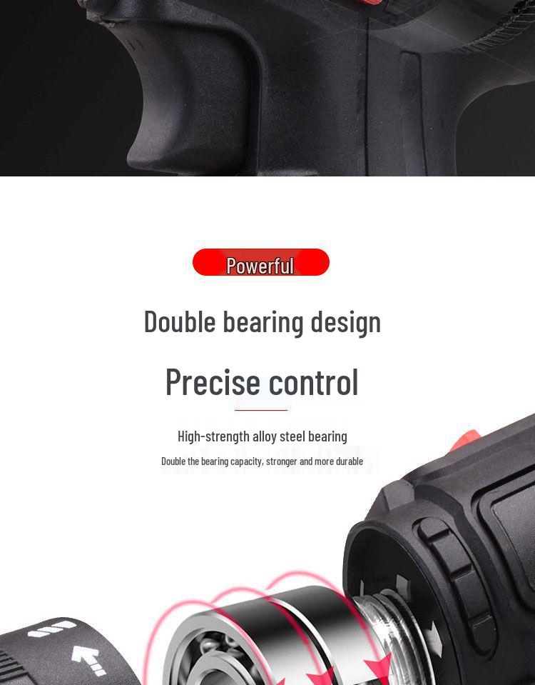 12V High Power Cordless Two-Speed Electric Drill and Screwdriver