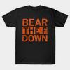 Asian Size Men Black Print T-shirt Chicago-Bears No-Cut Heat Transfer Print Cotton Tshirt