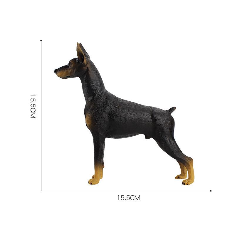 Pvc Toy Doberman Dog Model For Childrens Educational Farm And Animal Scene