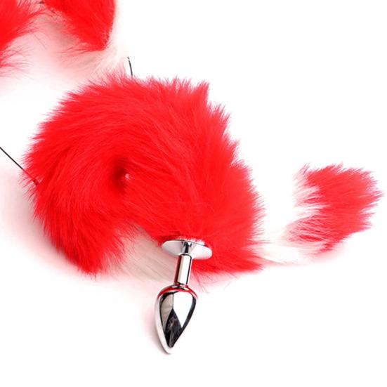 1 Set Sex Pleasure Kit Enhance Intimacy Simulation Fox Tail Ear Set for Unforgettable Nights Passion