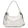 Zency Beige Echte Leder Hobo Tasche für Damen