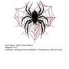 Static Glass Sticker, Reusable Halloween Window Decal, Black Spider Red Web Pattern Window Sticker for Home Store Kindergarten Decor