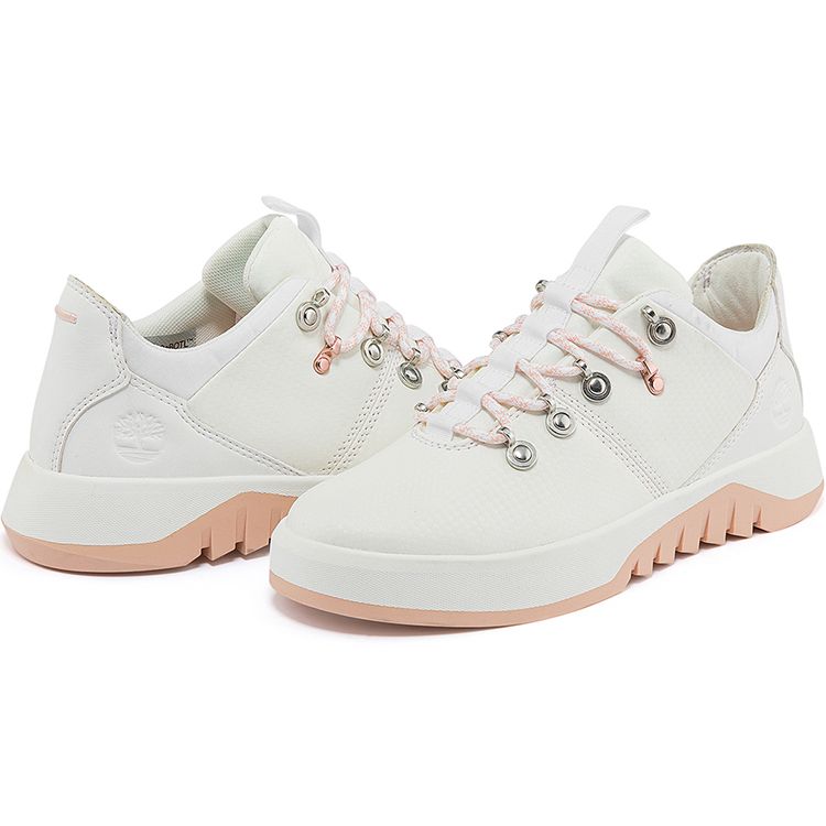 Timberland Supaway Fabric Synthetic Leather Shock Absorbing Slip Resistant Durable Low Top Outdoor Functional Shoes Women Shoes White A2G8JW