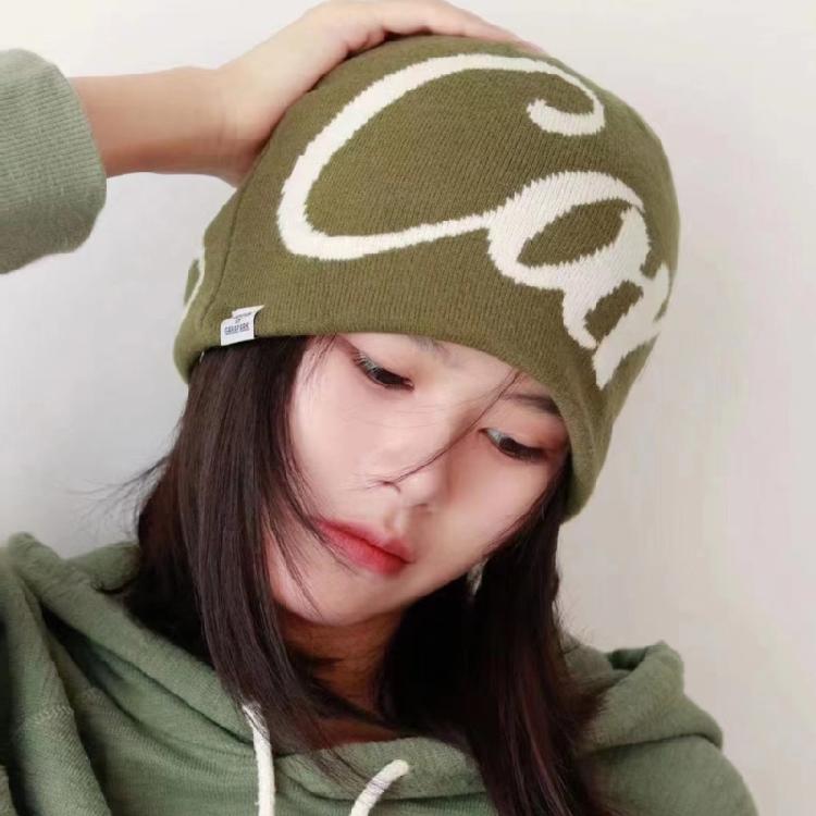 Slouchy Cotton Beanies Winter Warm Skull Cap Knitted Beanie Y2k Accessories