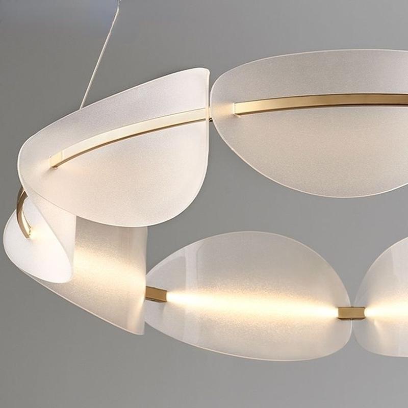 Moderne minimalistische woonkamerkroonluchter Creatieve bloemblaadjelamp Slaapkamerlicht Luxe lampen