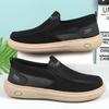 2026 Summer Men's Breathable Mesh Slip-on Shoes - Old Beijing Style Dad Shoes