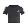Women's Essentials 3-Stripes Colorblock Tee Black IR6111