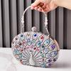 Green Peacock Woman Bags Diamond Vintage Party Evening Handbag Crossbody Shoulder Bag for Ladies Bling Luxury Designer Purses