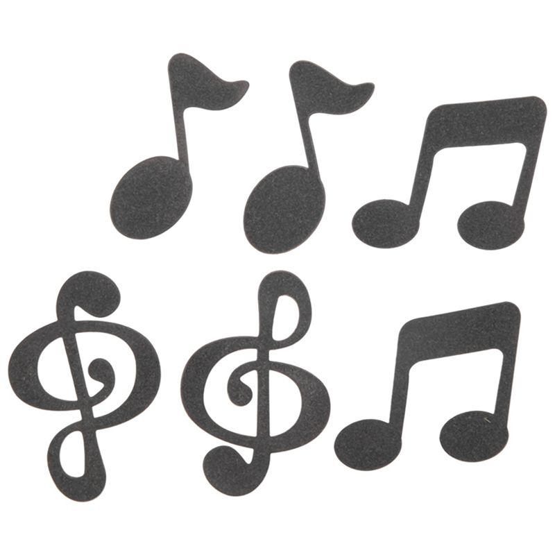 A84E-120 Pcs Music Notes Themed Cupcake Topper Paper Cake Inserts Card Wedding Cake Topper Decoration