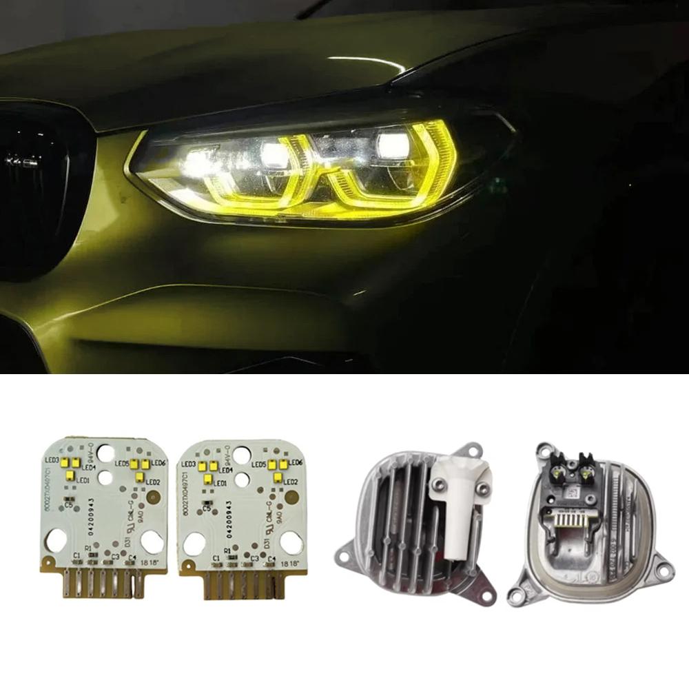For BMW G01 X3 F97 X3 M G02 X4  F98 X4M 2018-2021 DRL Boards Angel Eye Daytime Running Light Chips 63117466107 63117466108 ysdn68