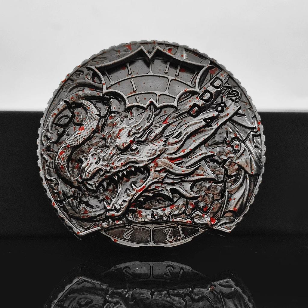 Metall COC Laufende Würfel 7-in-1 Fingerspitzenkreisel Drehteller Polyeder Metallwürfel DND Dungeons & Dragons