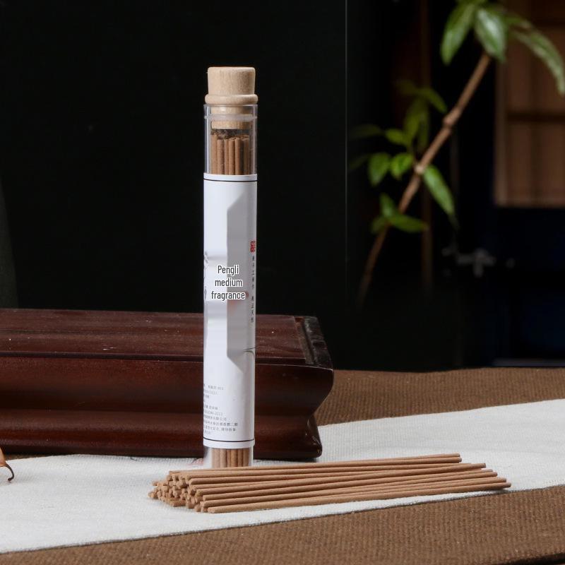 Douyin Bestseller: Sandalwood & Agarwood Incense Sticks with Osmanthus Scent, Heart Sutra Vertical Burner & Holder for Home