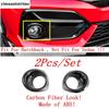 Front Rear Bumper Fog Lights Lamps Eyelid Eyebrow Strip Cover Trim For Honda Civic Hatchback   Carbon Fiber Accessories